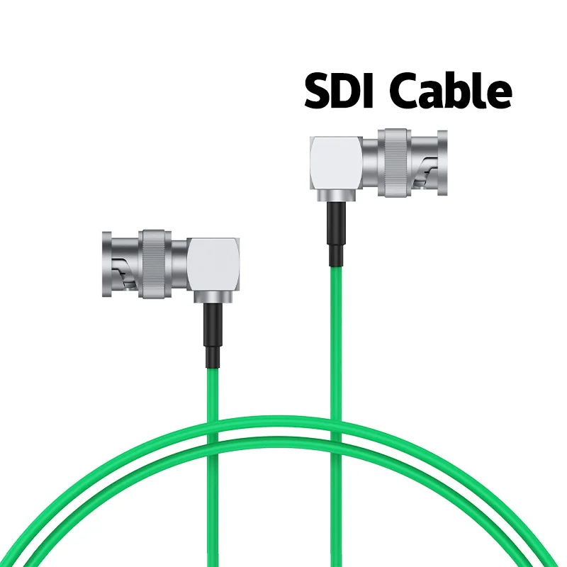 80cm HD-SDI cable BNC Male to BNC male Plug Right Angle BNC for SDI video signal transmission Camera 75 ohm Coaxial SDI cable