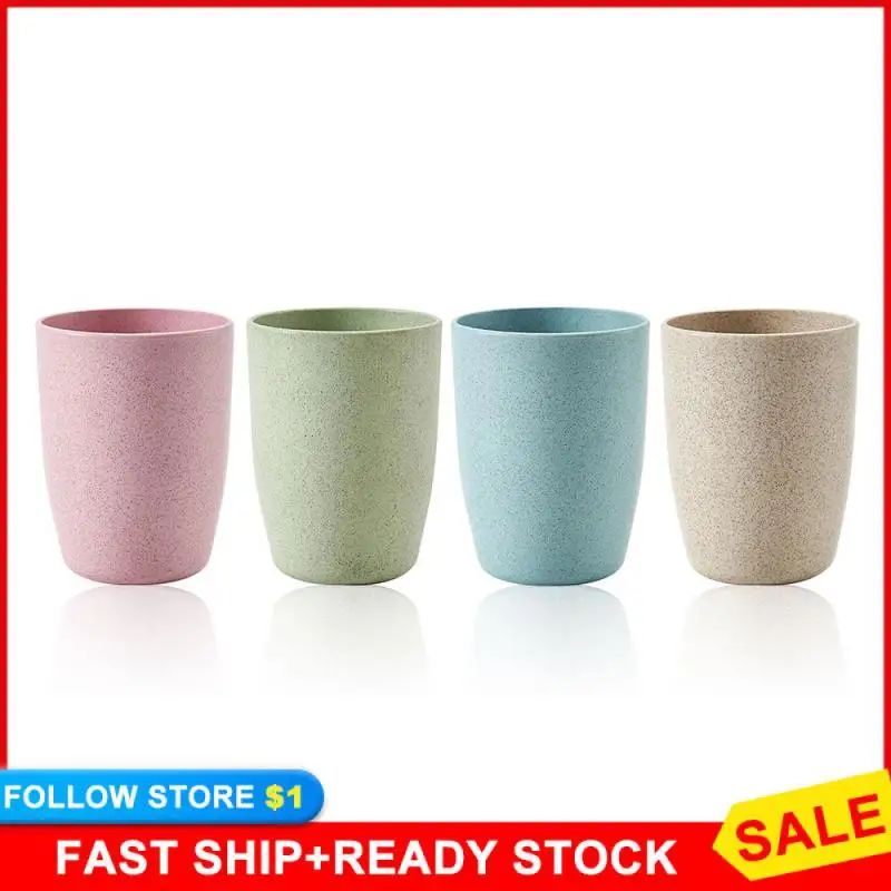 Toothbrush Cup Not Hot Bathroom Toothbrush Comfortable Feel Wheat Straw Drinking Cup Wash Gargle Cup mouthwash Mouth cup