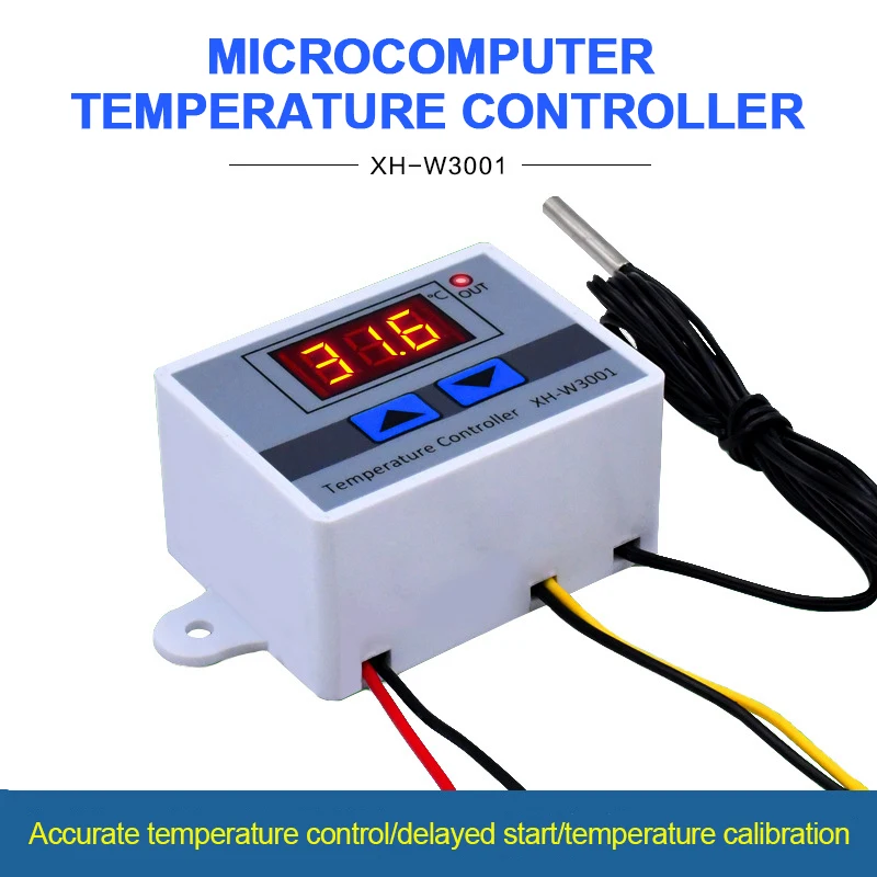 W300 الرقمية متحكم في درجة الحرارة الحواسيب الصغيرة متحكم في درجة الحرارة التحكم في درجة الحرارة التبديل 110 فولت 220 فولت 12 فولت 24 فولت #5