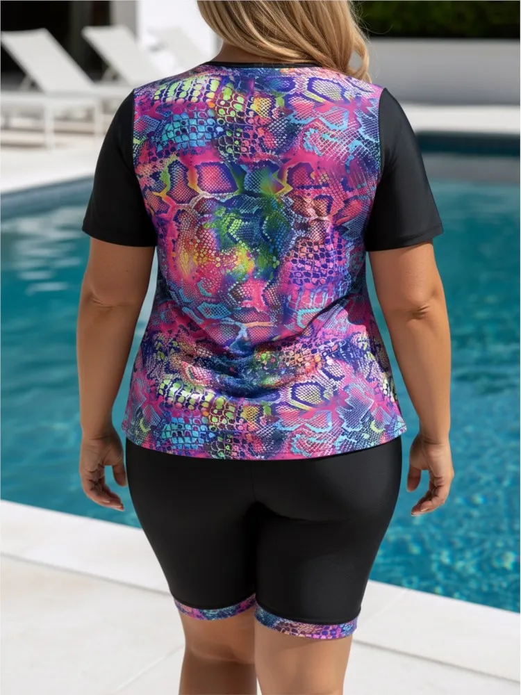 XL-6XL Plus Size High Waist Bikini Women's Push Up Large Size 3XL 4XL Swimsuit Summer Mujer Tummy Control Swimwear Bikini Sets