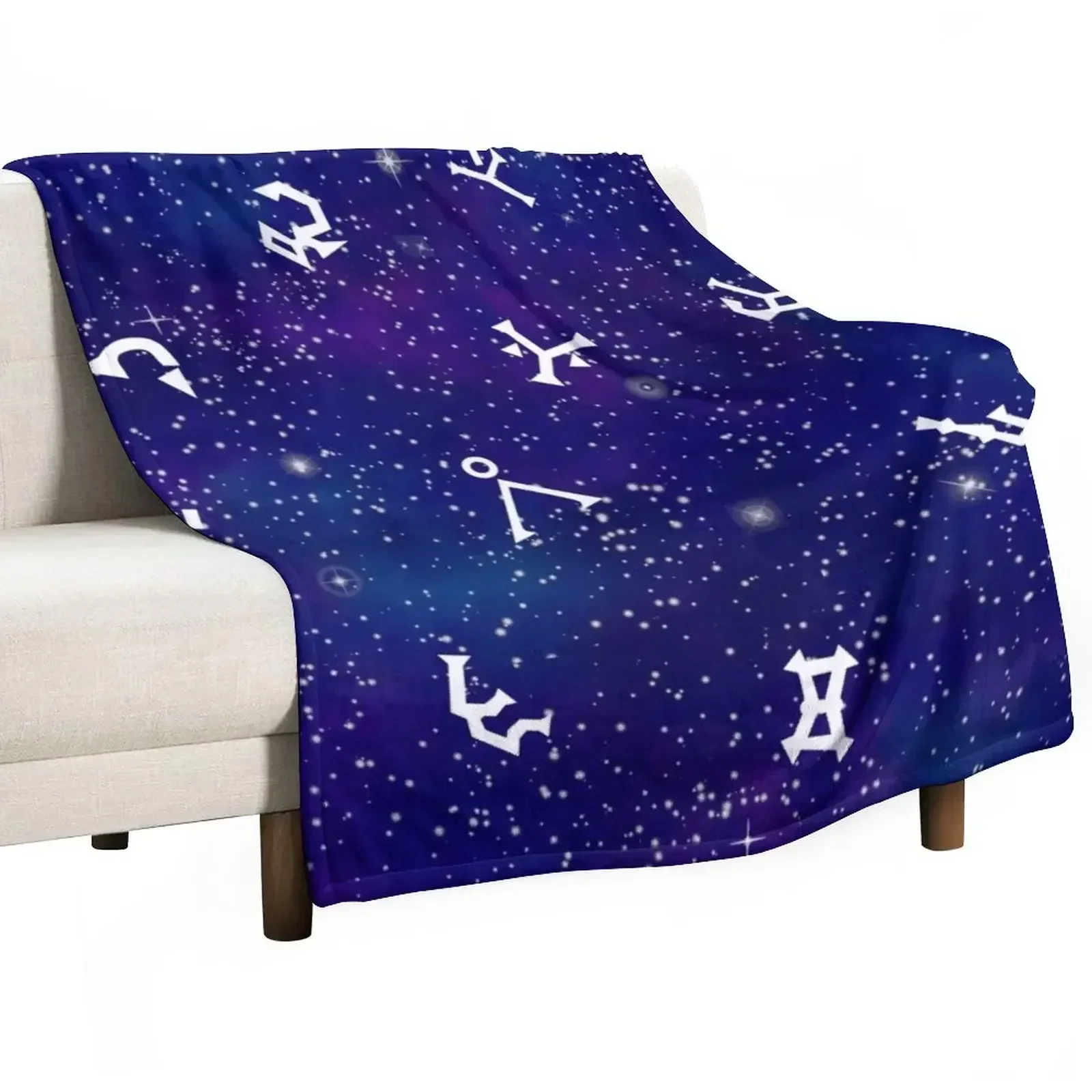 Stargate galaxy glyphs Throw Blanket blankets ands Decorative Beds Sofa Blankets Sofas Of Decoration Blankets