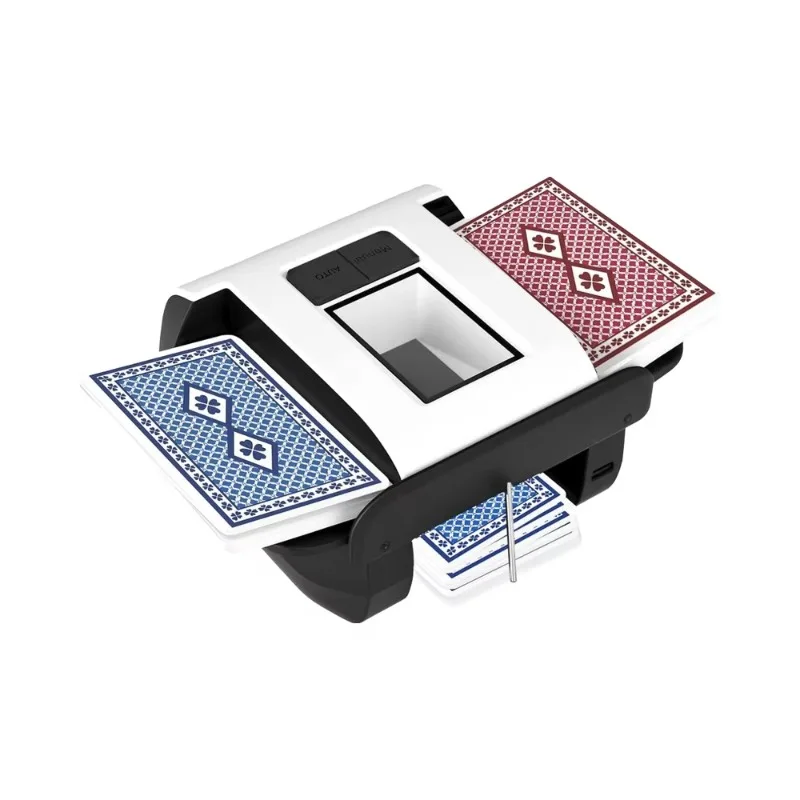 Automatic Card Shuffler 1-2 Decks Electric Auto&Manual Mode Rechargeable Portable Low Noise Durable Machine Poker