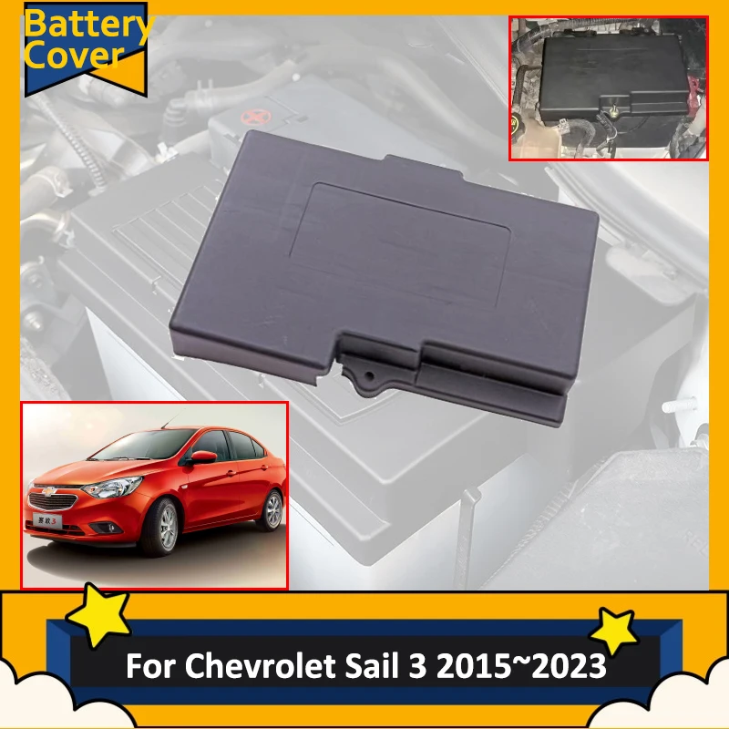 

Car Battery Covers For Chevrolet Sail 3 MK3 Aveo 2015 2016 2017 2018 2019 2020~2023 Dust Flame Retardant Engine Mats Accessories