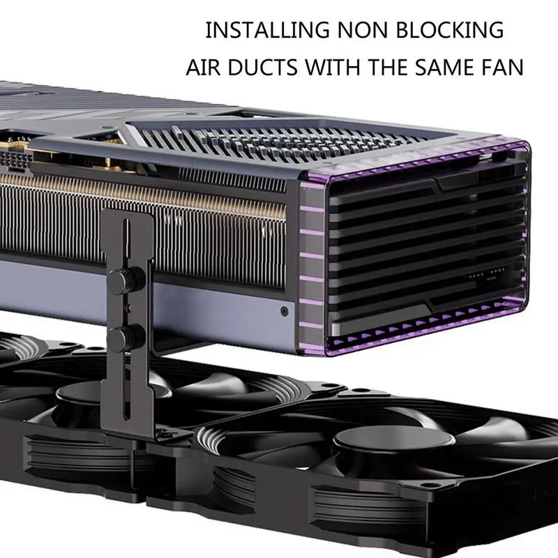 Корпус 12 см, положение вентилятора, держатель компьютерной видеокарты из нержавеющей стали, предотвращает провисание, поддержка графического процессора для ПК, компьютера