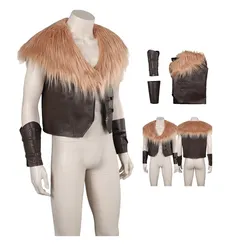 Kraven Cosplay Costume Movie Hunter Fantasy Adult Men Vest Coat Outfits Halloween Carnival Party Suit