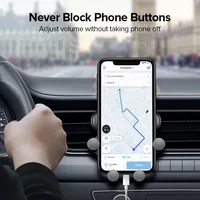 Support de téléphone universel pour voiture par gravité, Support de ventilation pour iPhone 13/12 Xiaomi, Support GPS automobile 2