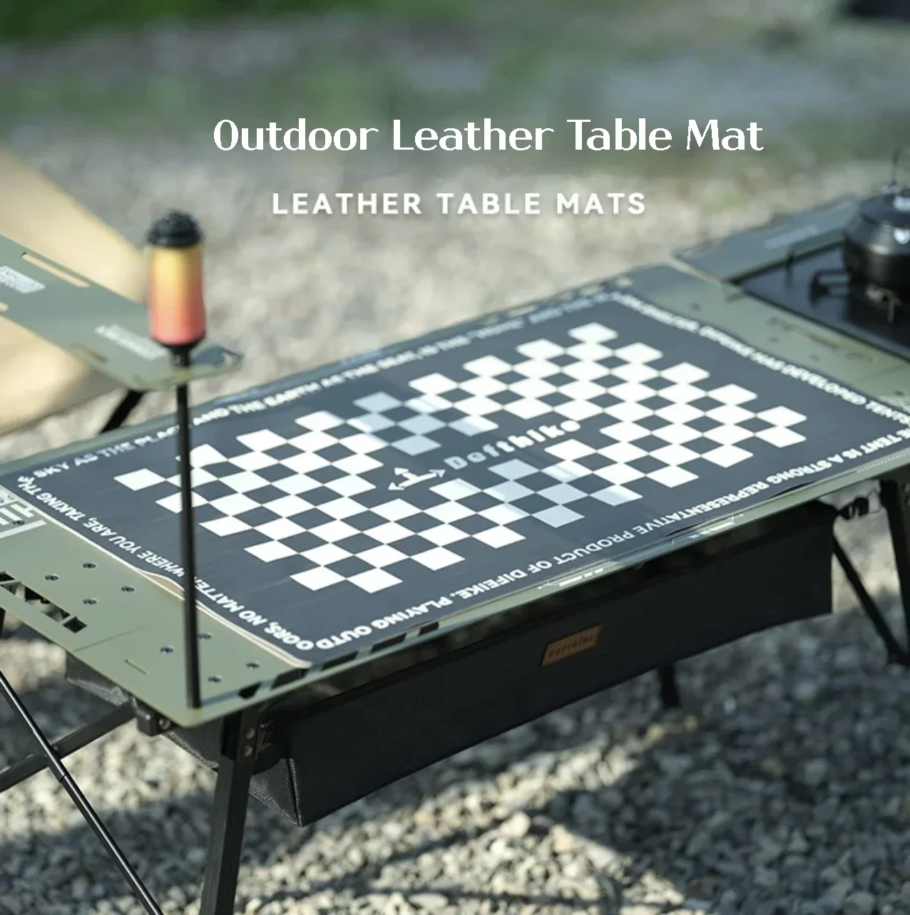 Difeike Outdoor Table Mat Camping Chicken Rolls Table Three Piece Table Mat Anti Slip Wear Resistant Easy To Clean Portable