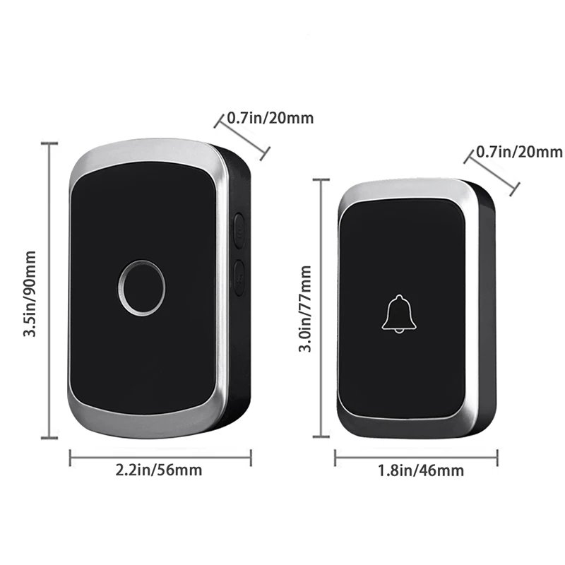 Wireless Doorbell Home Long-Distance Villa Reminder Pager Home Wireless Remote Control 36 Ring Intelligent Doorbell A20