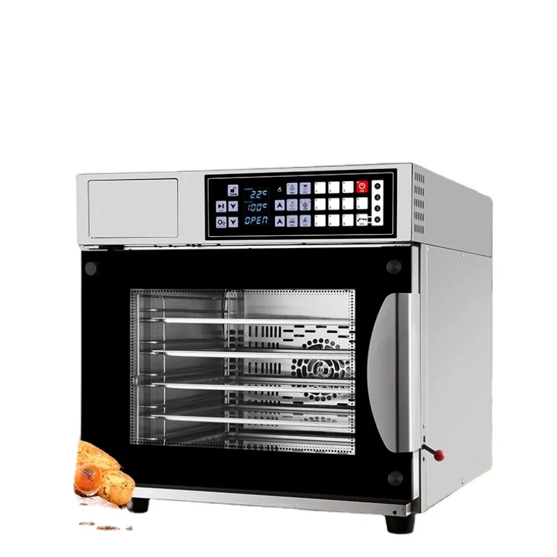 

Steam Bake 5 Trays Large Capacity Pizza Bread Cake Steam Oven All-in-One Electric Universal Commercial Chicken Steam Oven