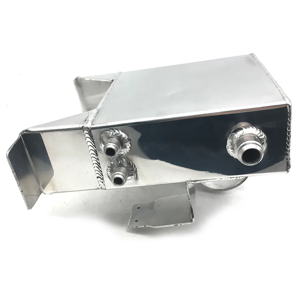 High Quality Aluminium 1.5L Undercar Fuel Surge Tank For 044 Fuel Pump an Dash Fittings Under