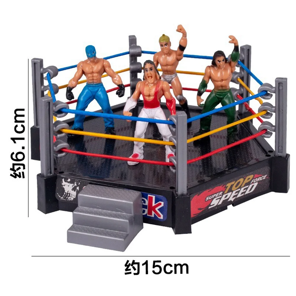 Juguete de lucha libre para niños, con estación de combate, atleta, modelo de gladiador, guerrero, suministros de aprendizaje temprano