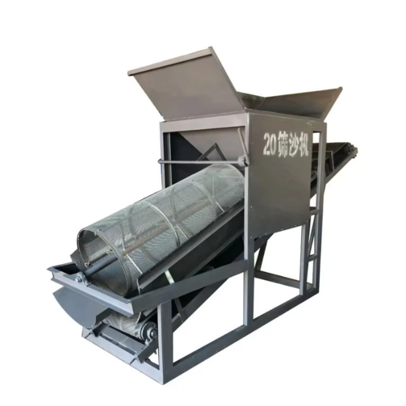 

Ex-factory price Organic fertilizer Rotary drum sieve Sand and gravel separator Small drum sieve