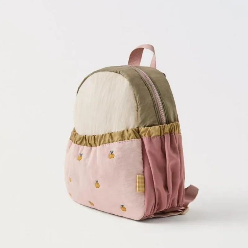 Otoño Disney nueva pequeña manzana bordado moda lindo ligero mochila de moda para niños