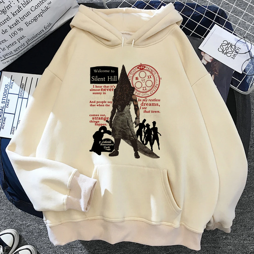 Silent Hill hoodies women sweat y2k Korean style y2k aesthetic sweatshirts women Fleece pulls