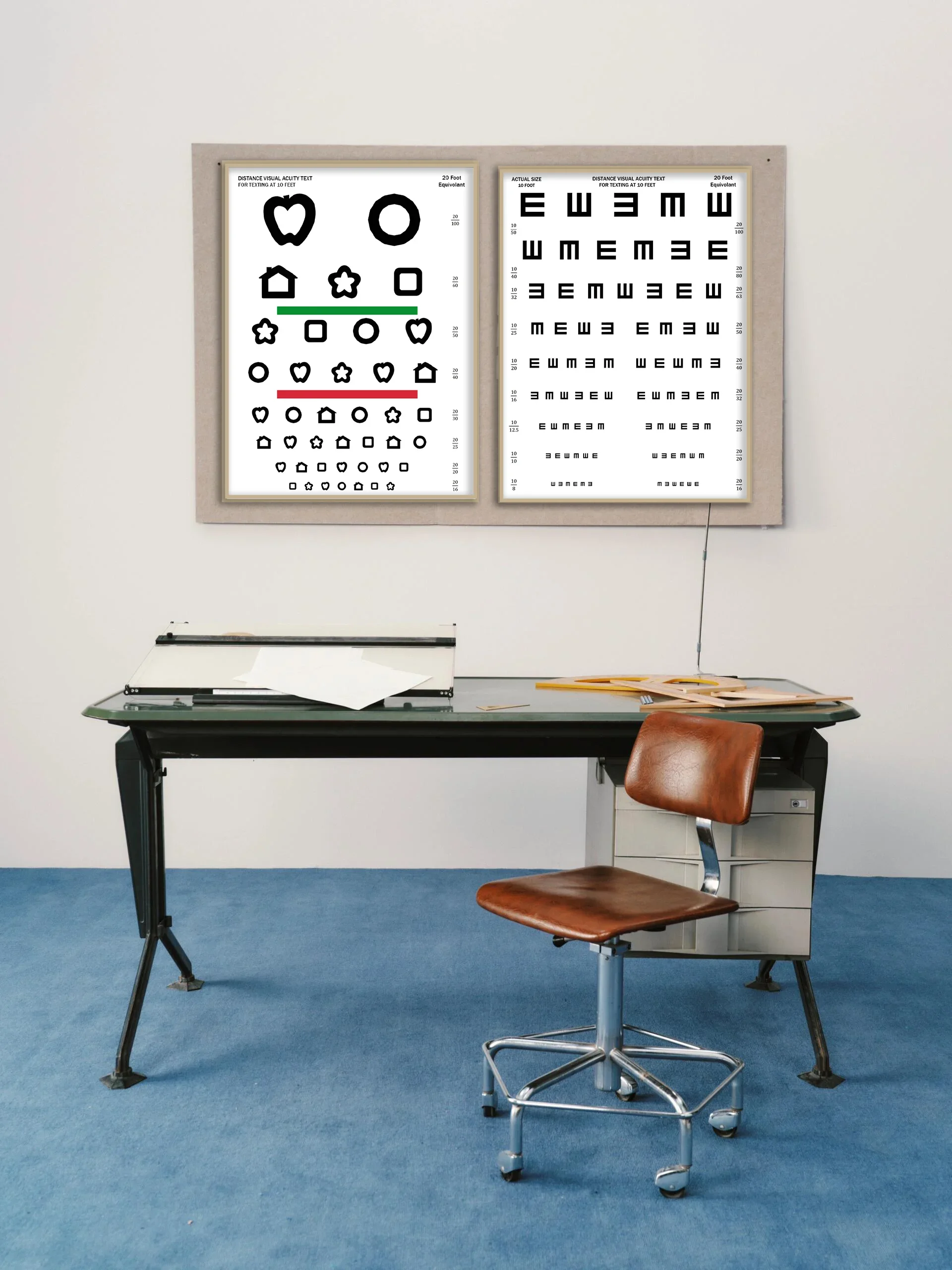 Professional Vision Testing Chart Canvas Poster Wall Art Painting Ophthalmic Clinic Optometry Room Wall Decoration