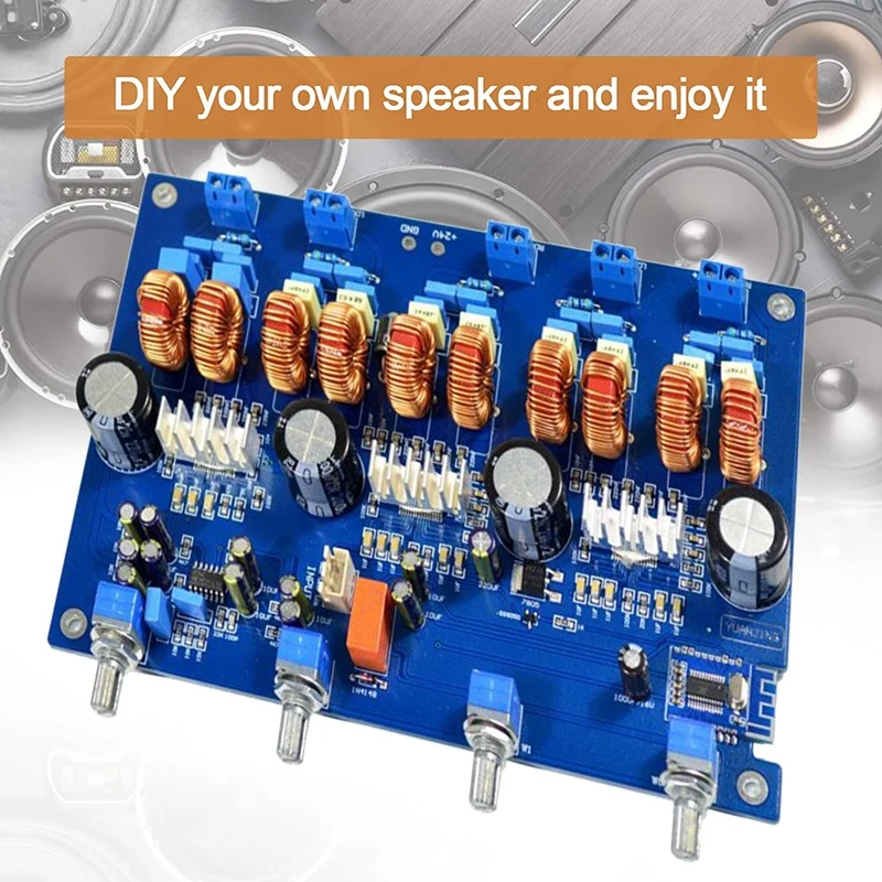 

TPA3116 4.2 Bluetooth Power Amplifier Board 4X50W+100W High Power Stereo Class D Audio Power Amplifier Board DC18V-24V