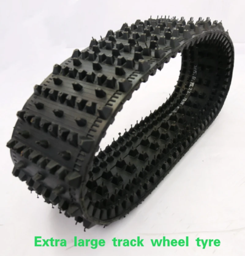 Extra large track wheel rubber tyre erk-01