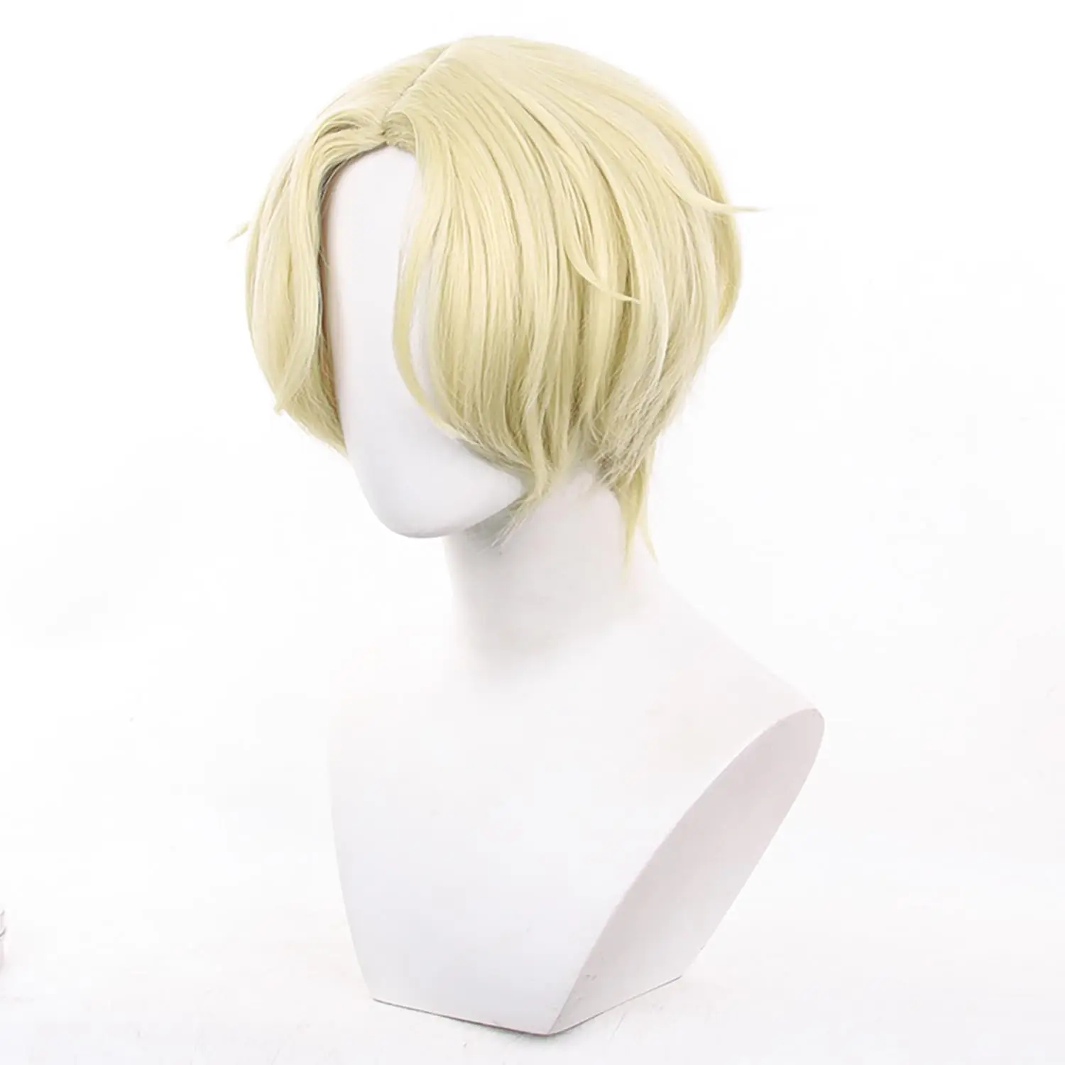 Men Game Alien Stage Cosplay Luka Short Gold Heat Resistant Synthetic Hair Wigs