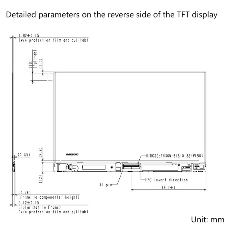 8.9-Inch 2560X1600 Resolution IPS HD LCD Display, TFTMD089030, For UNIZ Slash C / Uniz Slash 2 3D Printer