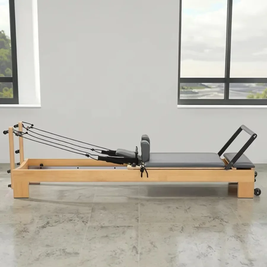 

Commercial Wood Pilates Reformer Machine Core Bed with Box and Jumpboard for Studio Yoga pilates reformer Yoga Body Exercise