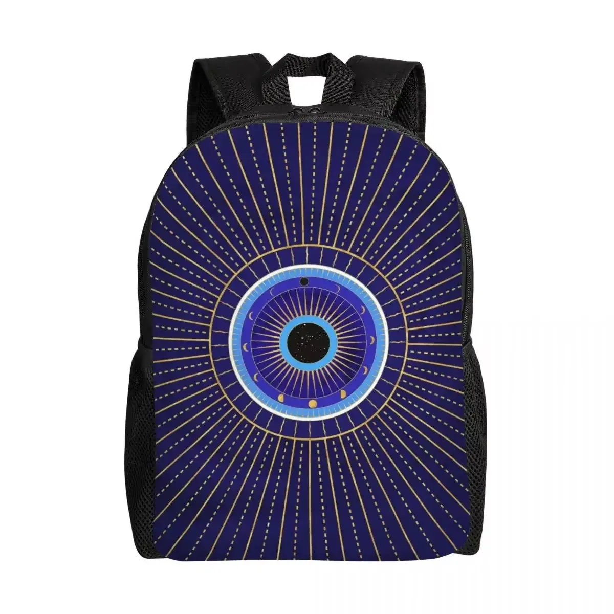 

Custom Nazar Turkey Evil Eye Symbol Amulet Travel Backpack Women Men School Computer Bookbag College Student Daypack Bags