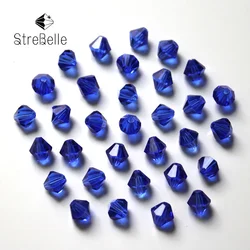 StreBelle AAA 5328 Bicone 6mm Clear Crystal Multi Colors Glass Bicone Beads For Jewelry Beading Accessories 100 pcs