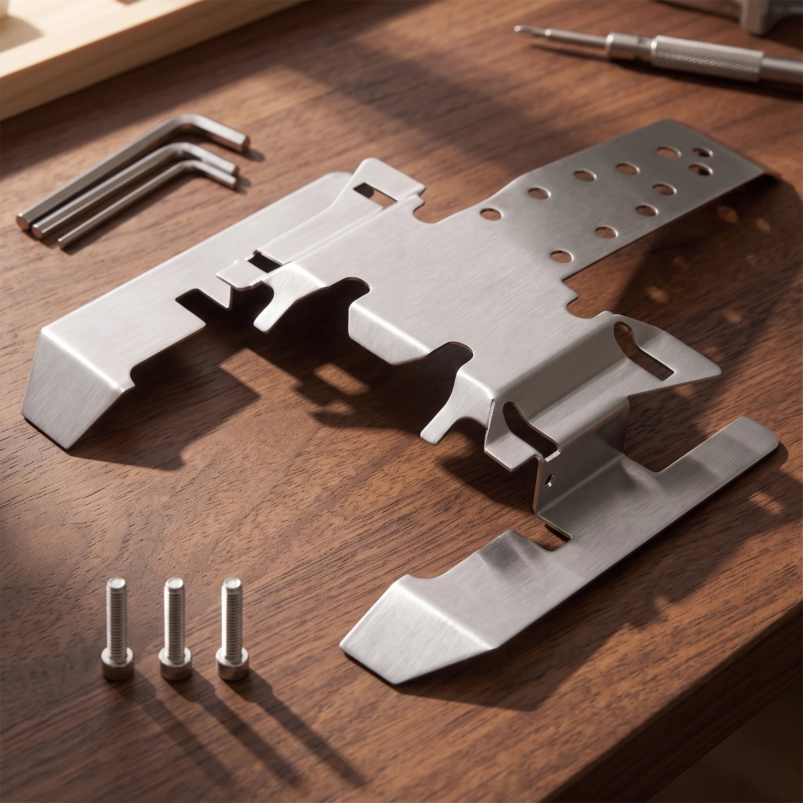 RC Crawler Shield Plate Kit Metal Chassis Shield Set Chassis Guard Plate Set Accurate Fit Rust-Resistant for off-Road