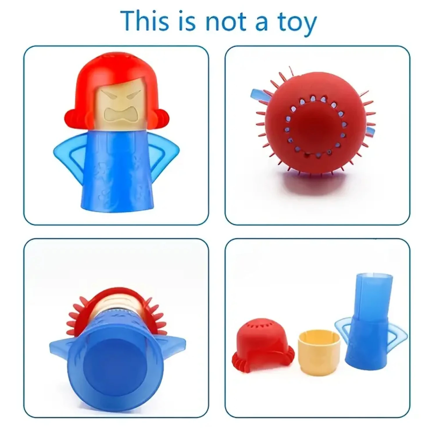 効率的な1個の電子レンジスチームクリーナー、キッチン冷蔵庫のクリーニング用、強力なスチームクリーナー、ディープクリーニング用、簡単に使用可能。