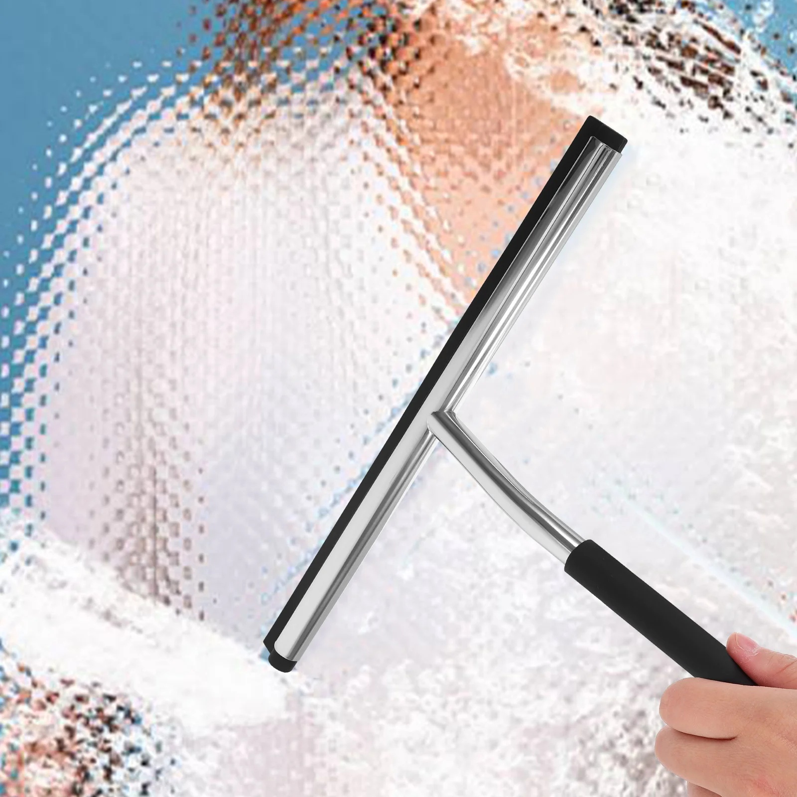 

304 Stainless Steel Glass Wiper R om Color Water Removal Tool Window Cleaner Car Glass Tile Wall Squeegee Home