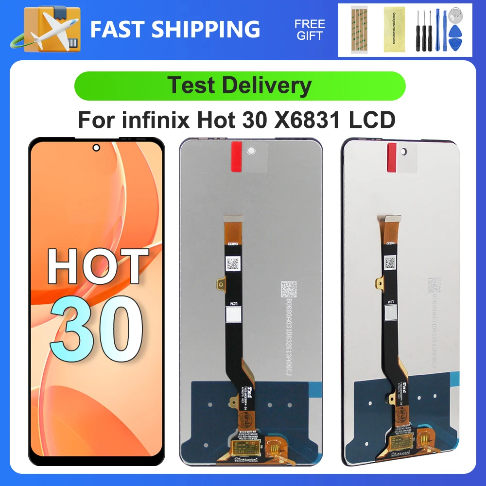 For Infinix Hot 30 6.78''For Hot30 X6831 LCD Display Touch Screen Digitizer Assembly Replacement