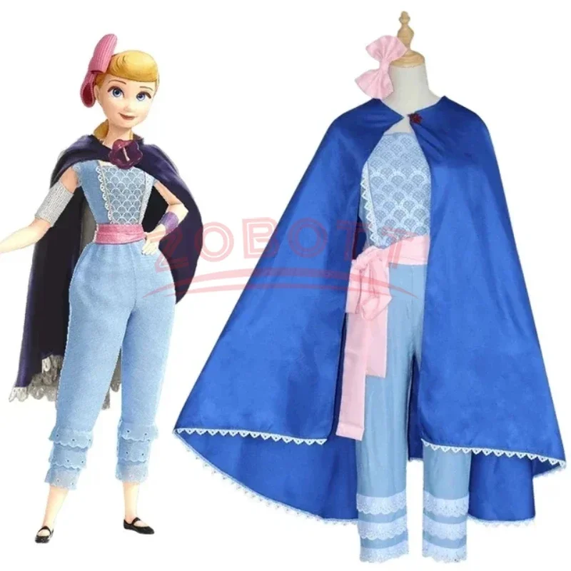 

Hot Toys Toy Story 4 Cosplay Costumes for Women Disney Little Bo Peep Cosplay Clothes Cloak Suit Halloween Party Adult Costumes