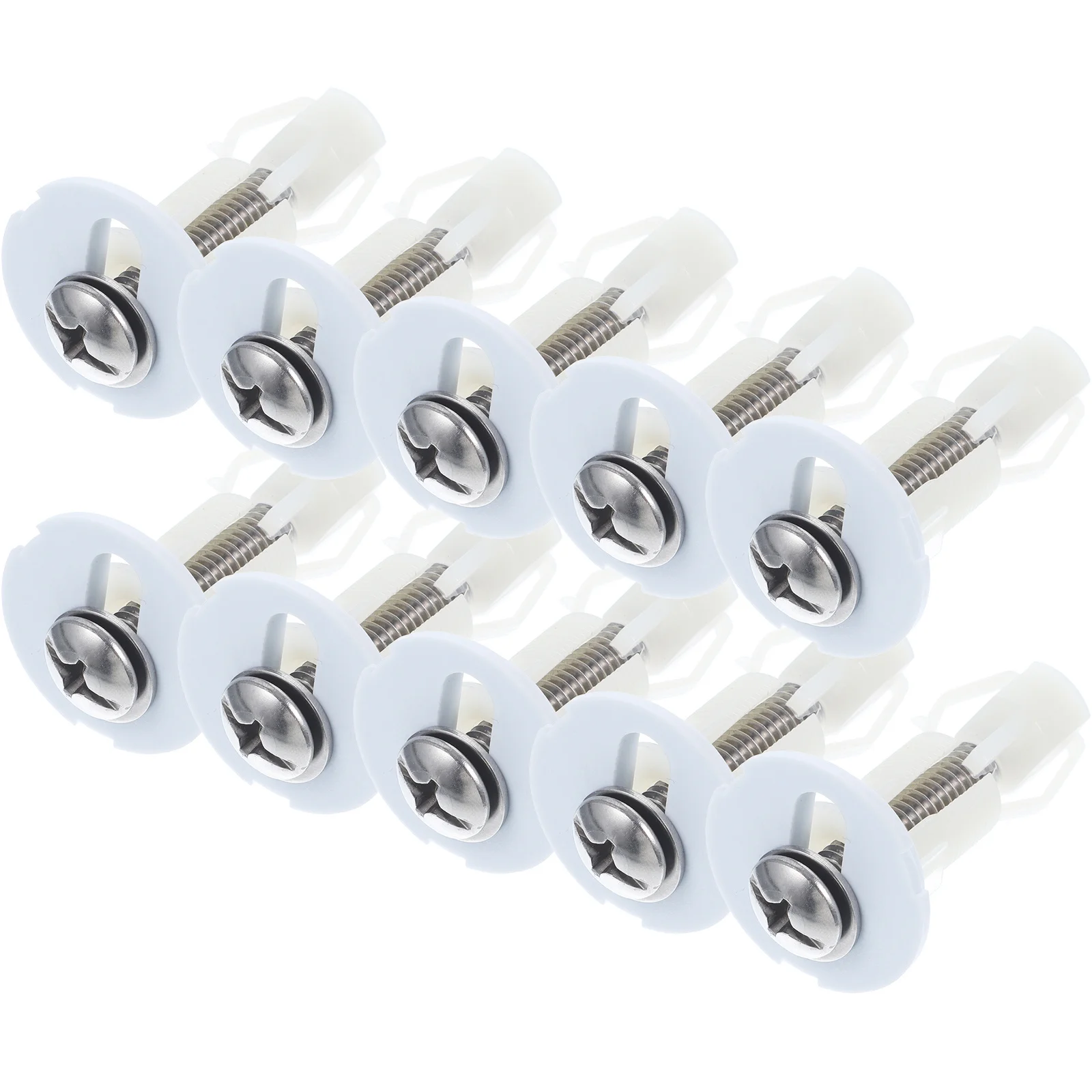 10 قطعة مسامير مقعد المرحاض الفولاذ المقاوم للصدأ النايلون بوم توسيع طقم مسامير ربط استبدال تركيبات عالمية اكسسوارات الحمام