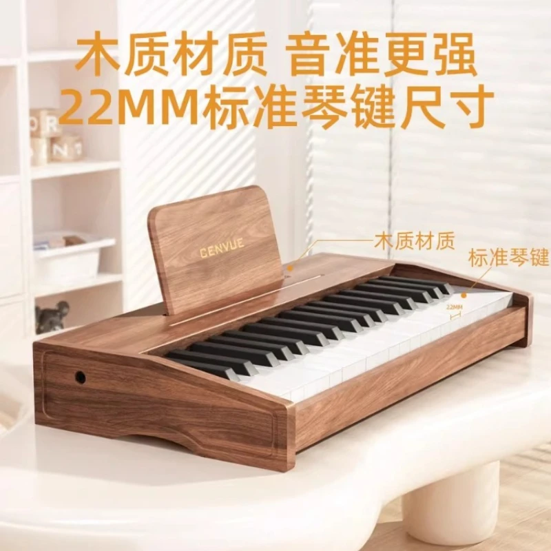 Wooden children's small piano electronic keyboard entry-level boy and girl baby baby toy gift
