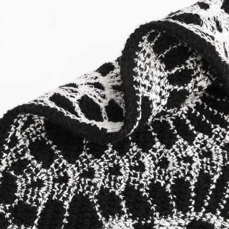 Gestrickter Baumwoll-Halloween-Fledermaus-Kopftuch-Hut Dreieckstuch Totenkopf-Stirnband für Frauen und Mädchen Allerheiligen-Geschenk – Detail 7