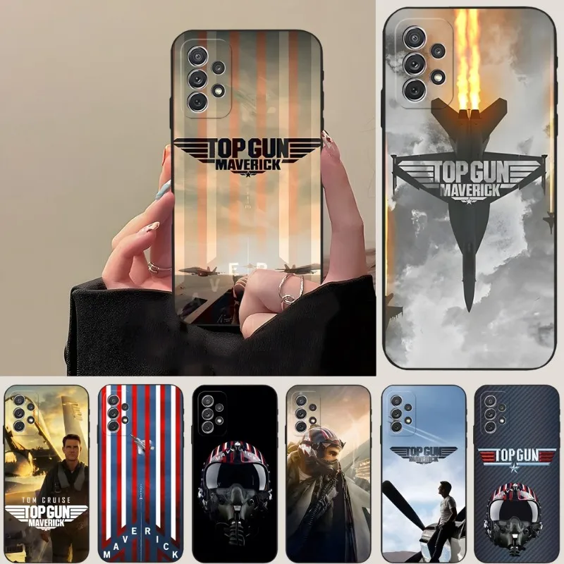 Movie Top Gun Maverick Phone Case For Samsung A24 A54 A52 A53 A14 A34 A33 A13 A22 A31 A40 A03S A32 A21 A81 A42 Black Cover