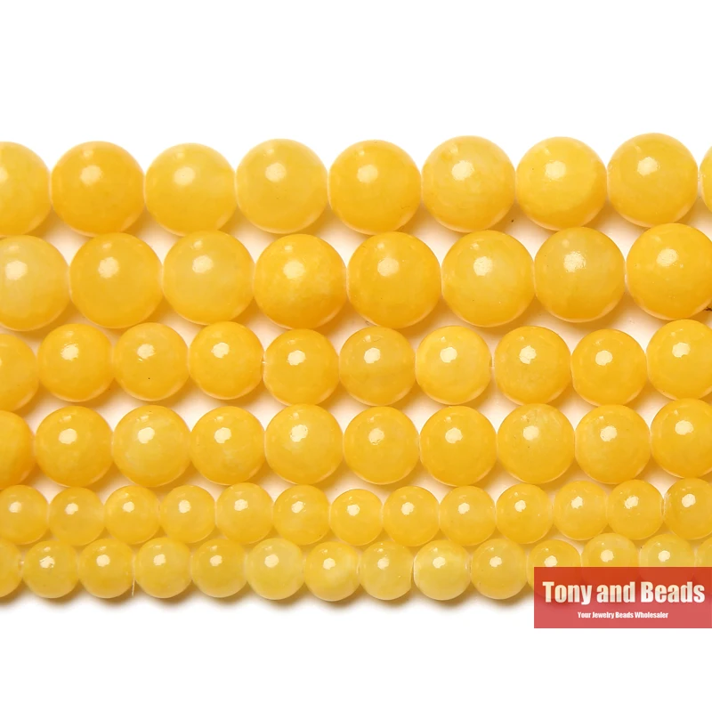 New Arrival Yellow Persian Jade Gem Beads 15\