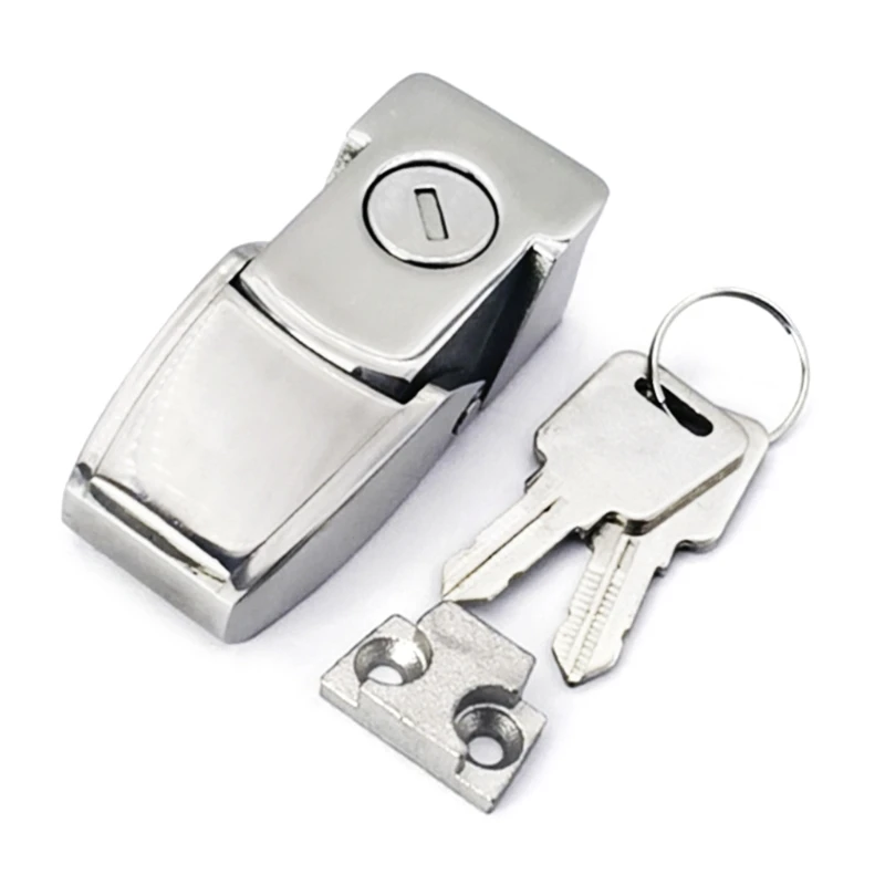 Cabinet Coated Metal Hasp for  with Lock Cylinder DK604 Security Toggle Lock With Keys Electrical Box Lock