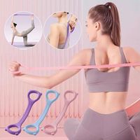 Silicone Rope 8-Line Puller Elastic Band Multi-functional 8-Figure Resistance Band 8-Shaped Chest Expander Shoulder Slimming