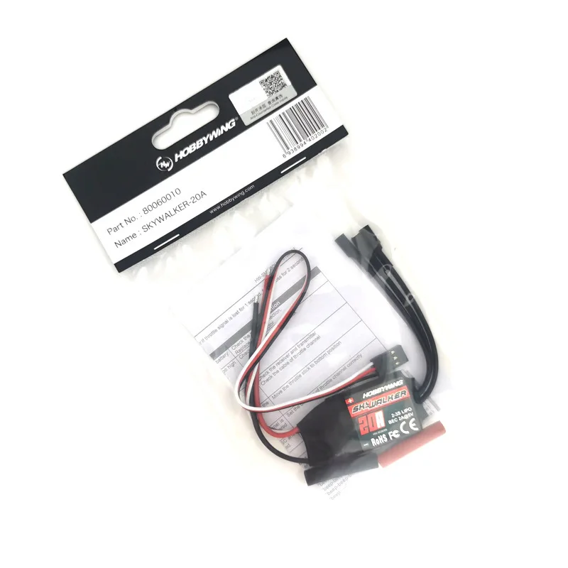 Originální hobbywing skywalker 12A 20A 30A 40A 50A 60A 80A 100A V2 rychlost ESC regulátor s UBEC pro RC helikoptéra letadlo