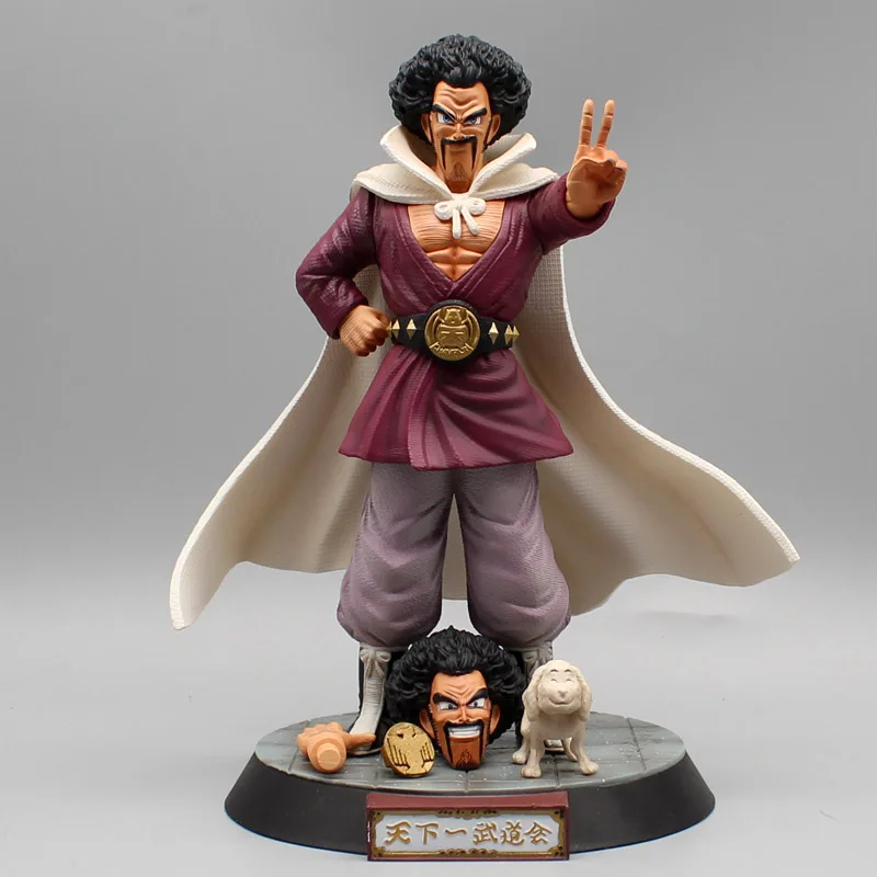 23cm Dragon Ball Mister Satan Figures Monk Namu Hercule Ring Name Mark Action Figure PVC Anime Tenkaichi Budokai Model Toys Gift