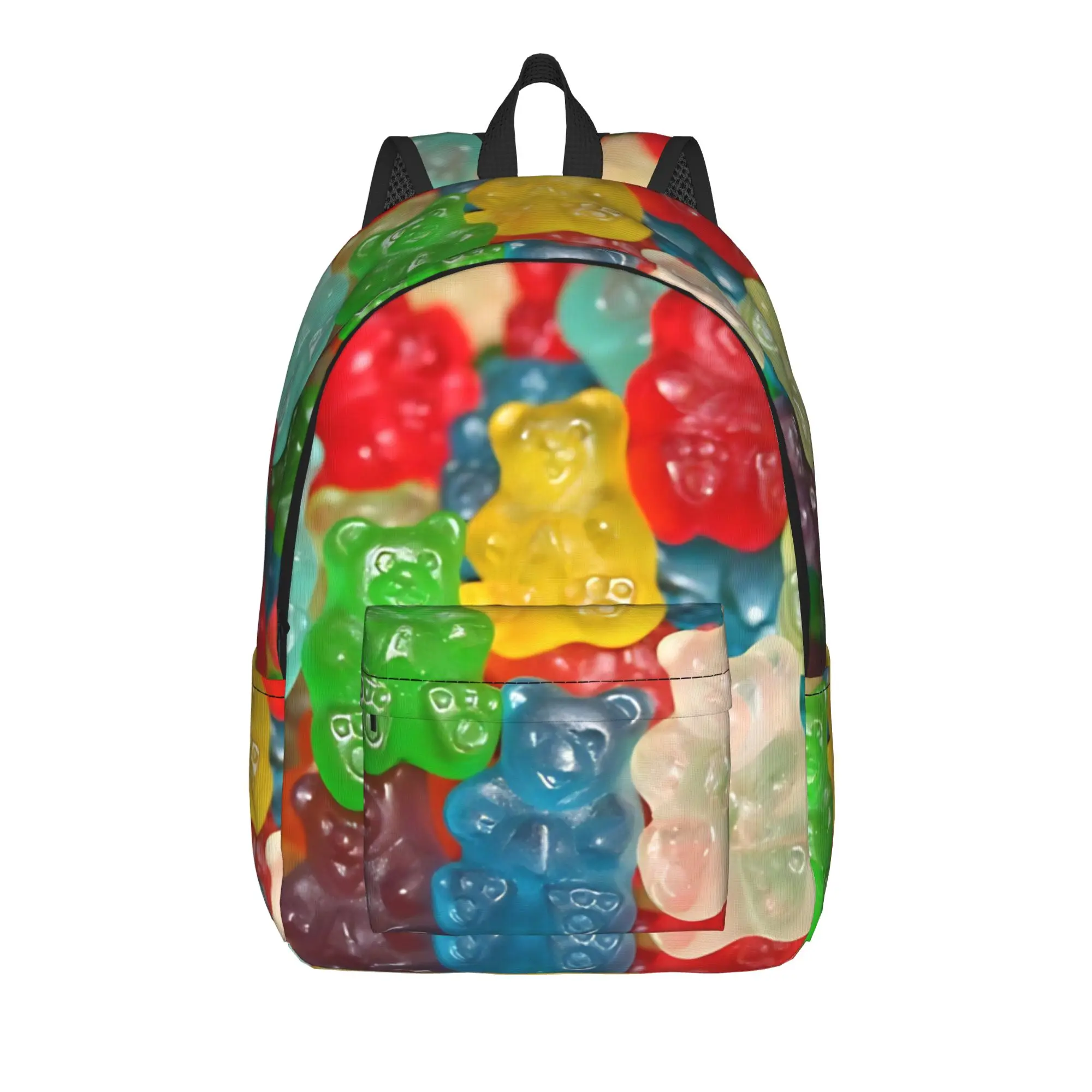 Back to school season Casual Colorful Candy  Daypack Gummy Bear Male Lady Handbag Backpack