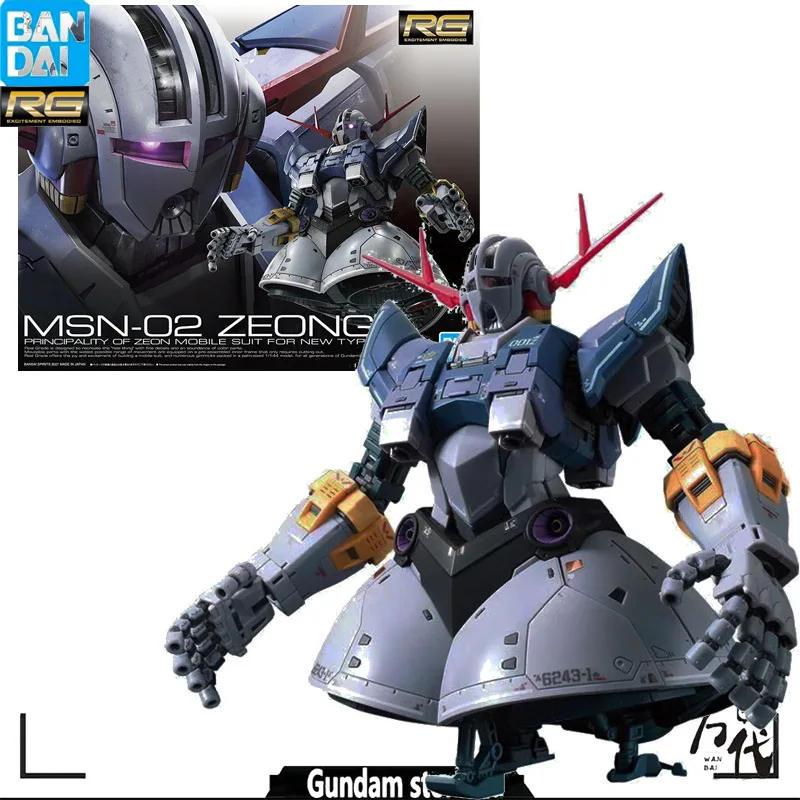 

Оригинальная экшн-фигурка Bandai, Модель RG 1/144 MSN-02 ZEONG, аниме, полная сборка, оригинальная коробка, игрушка, подарки для детей