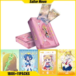 LUOYINGSHE VOL.1 Sailor Moon Cards Pretty Guardian Anime Collection Cards Mistery Box Board Games Toys Birthday Gifts for Kids