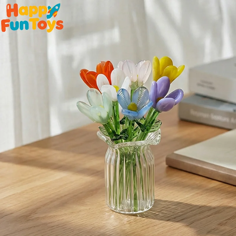 mini-flores-artificiais-com-vaso-tulipa-de-vidro-feita-a-mao-pequena-flor-decorativa-para-mesa