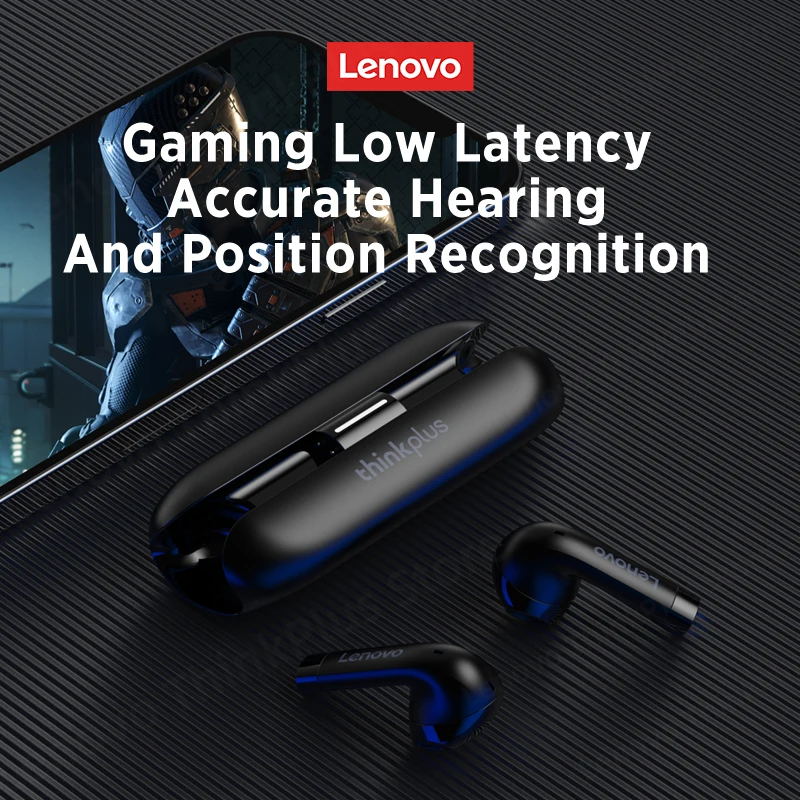 Originální lenovo TW60 TWS Bluetooth náhlavní 5.3 hifi řádný nízko latence špunty rámus redukce herní sport sluchátka