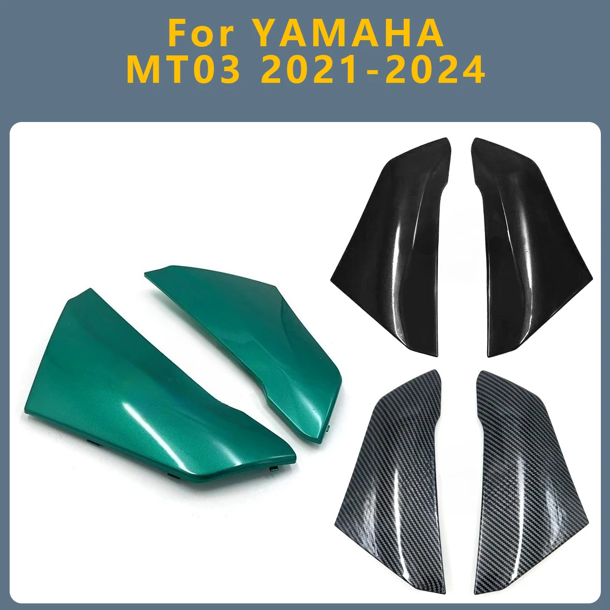 

Motorcycle Tank Fairing Side Cover Panel Frame Guard Fairing Protector Accessories For YAMAHA MT03 MT 03 MT-03 2021-2024