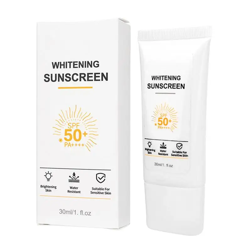 

Brightening Sunscreen SPF 50 Sunscreen Broad Spectrum Travel Sun Screen Cream 30ml Face Sunscreen lotion Sun Block for Face