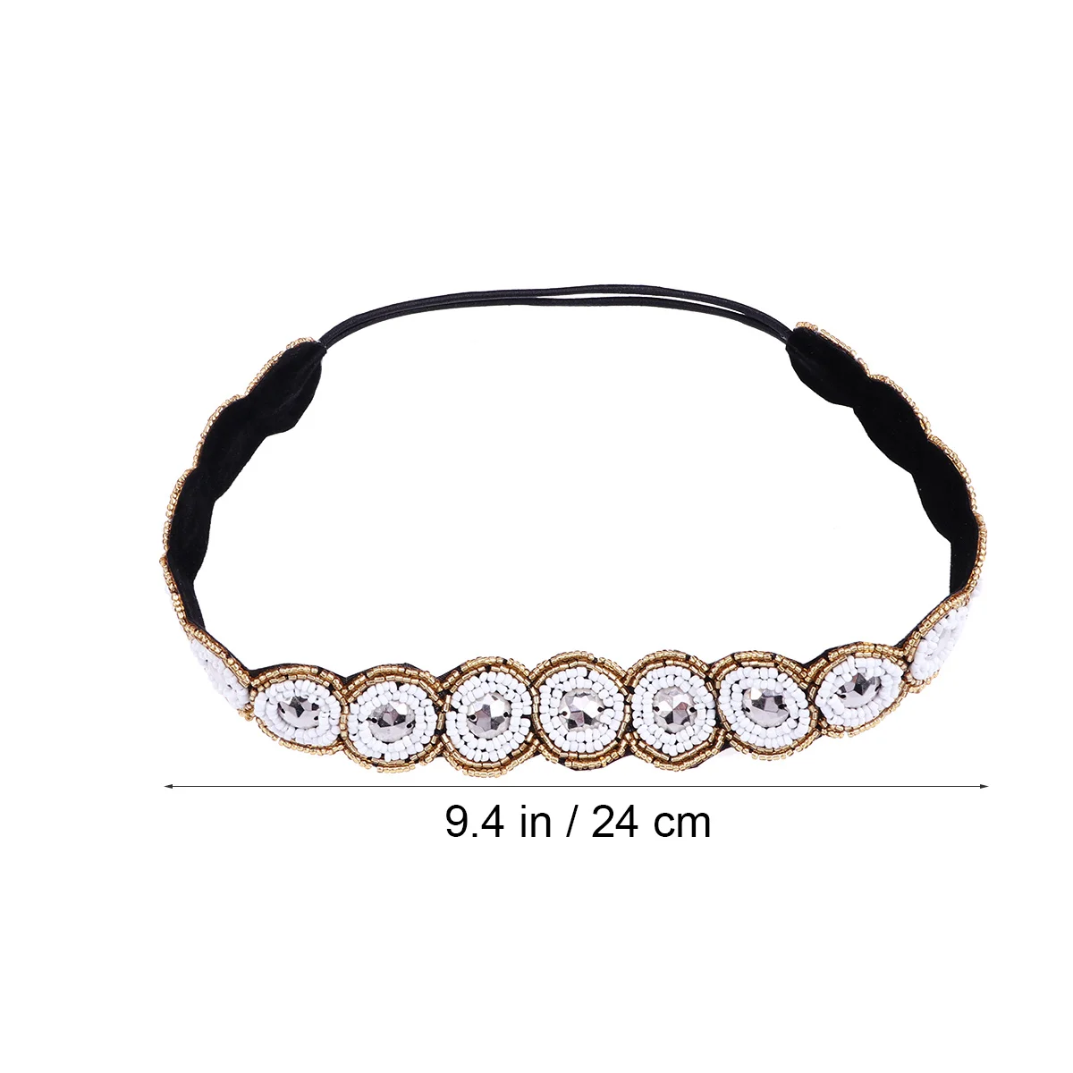 

6pcs Rhinestone Headbands One Size Fits Most Shiny Crystal Hairband For Wedding Party Photo Shoot Beads Headbands Women Elastic