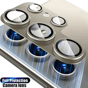 Bilashmart Metal Camera Lens Protector Glass Samsung S26 Ultra Funda Samsung S25 Ultra S24 Plus S23 Cover Camera Protect Glass