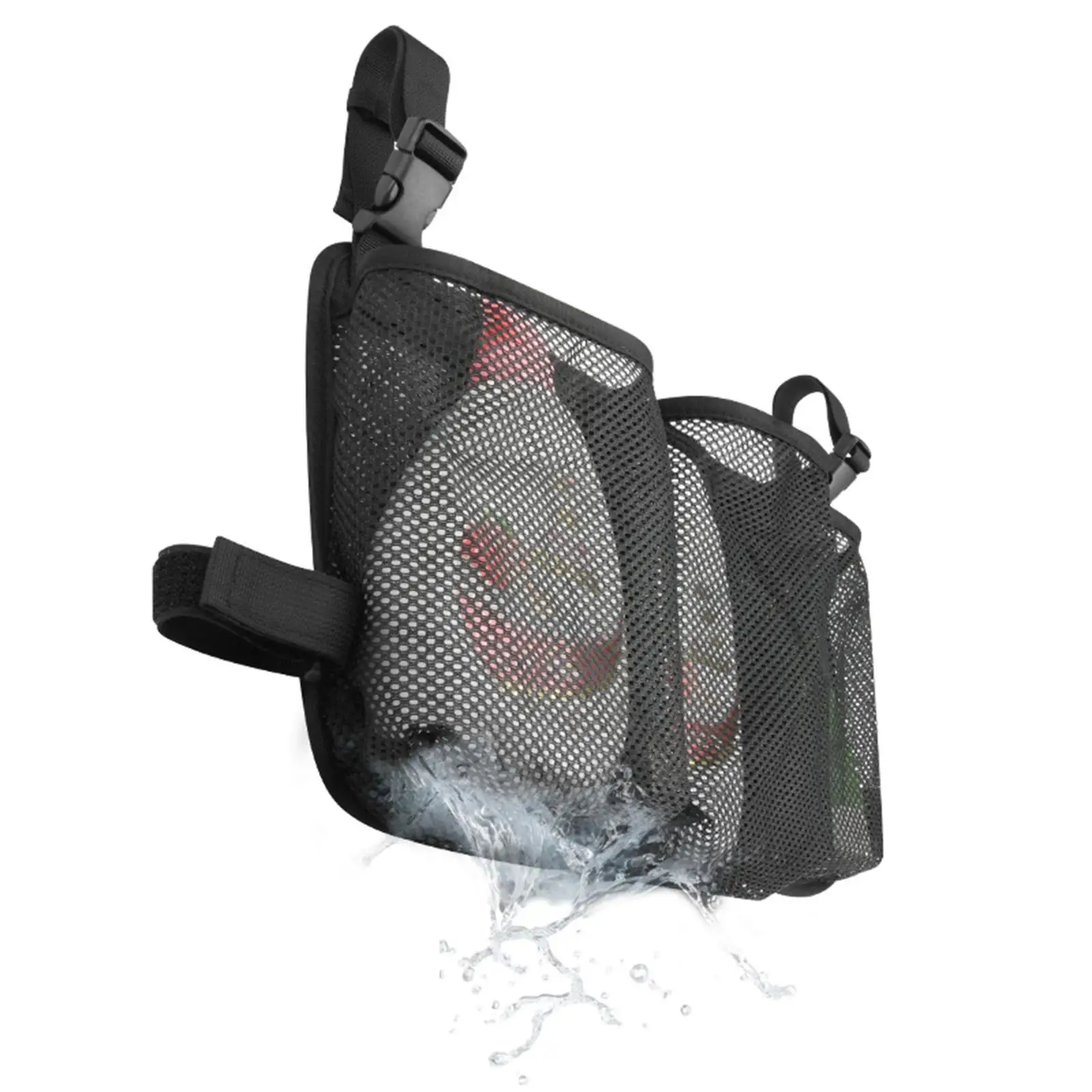

Shower Chair Side Bag Organizer Reusable Oxford with Multi Pockets for Shower Gel Elderly Recliners Facial Cleanser Beach
